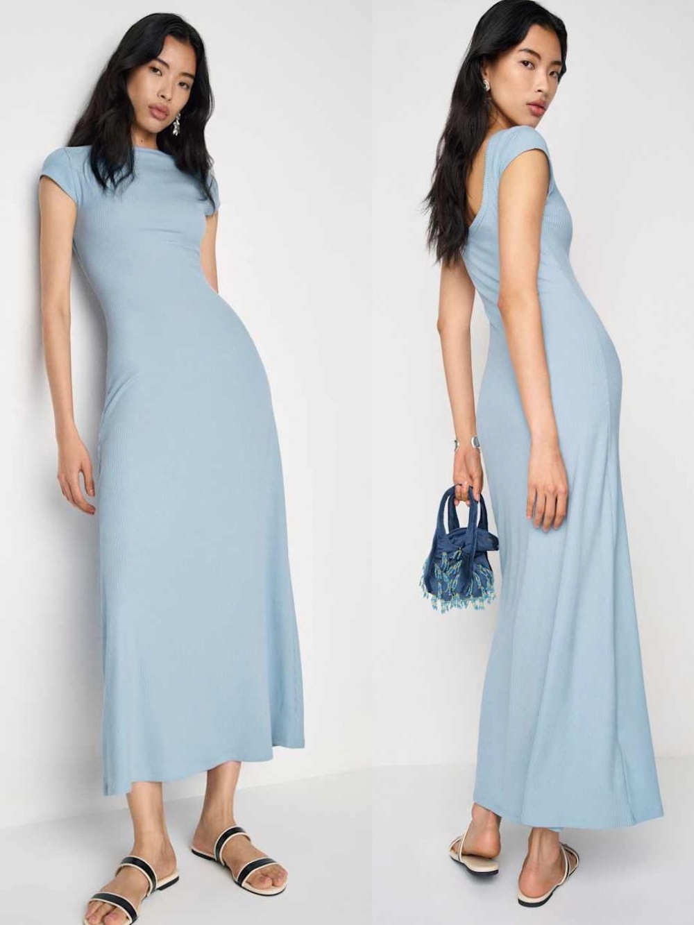 NWT Reformation Sophia Reversible Knit Dress Size Large